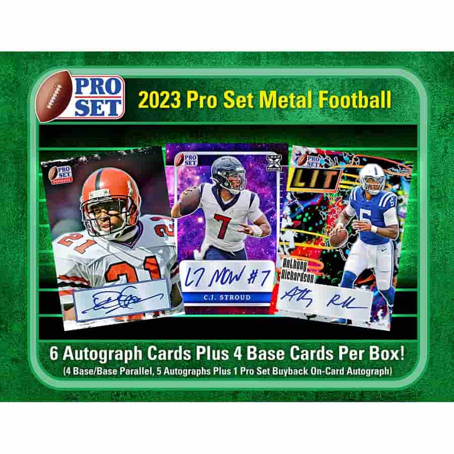 2023 Pro Set Metal Football Hobby Box Blogs Hobby Shop