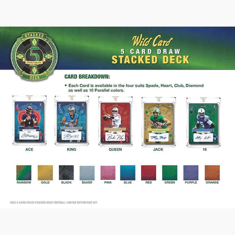 2023 Wild Card 5-Card Draw Stacked Deck Hobby Box