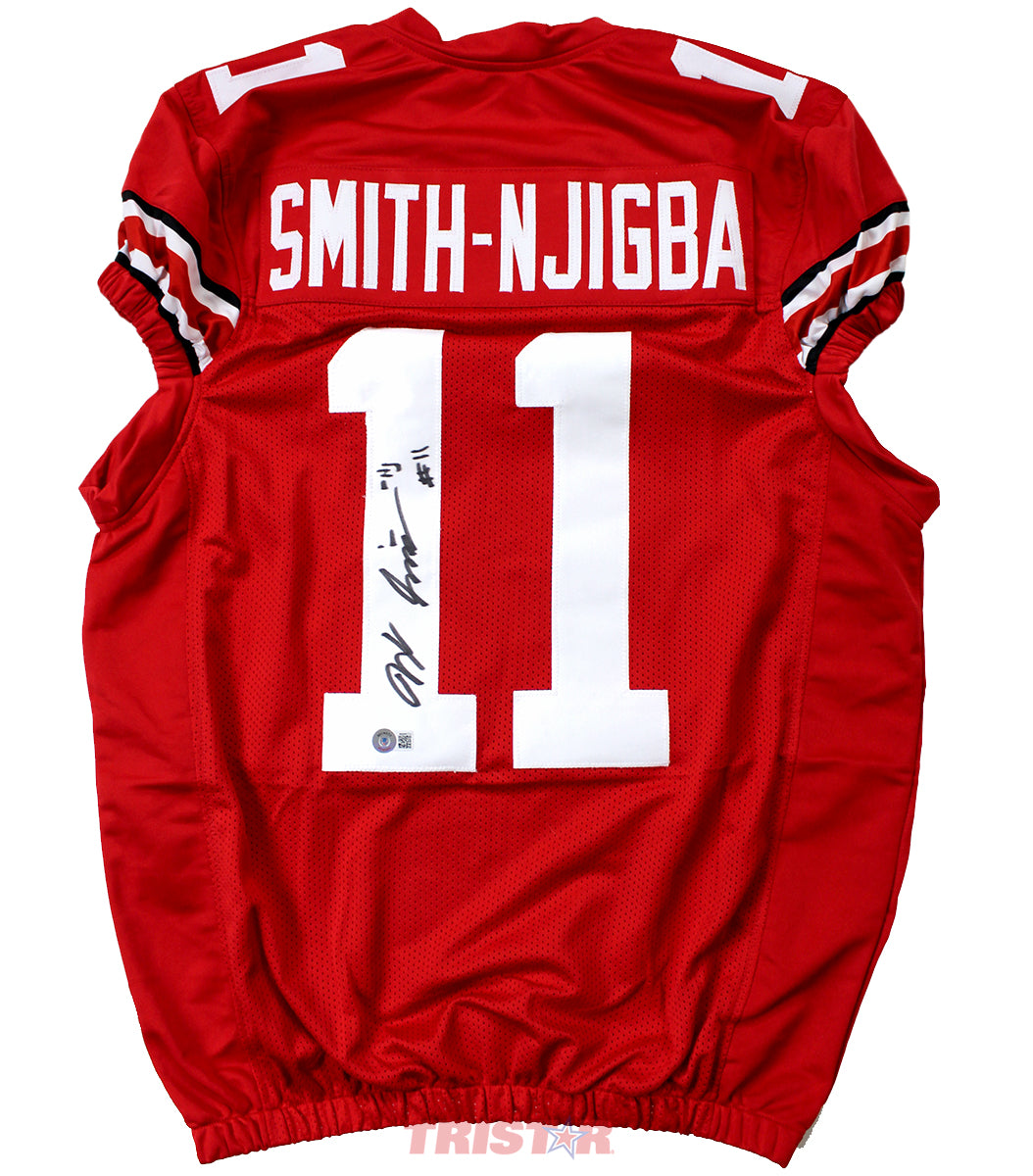 Shop Ohio State Buckeyes Jaxon Smith-Njigba Autographed White