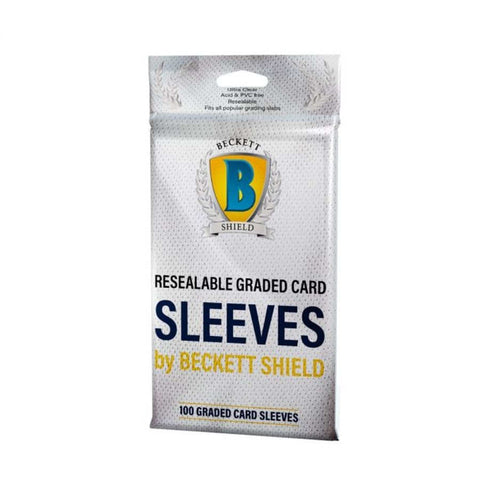 Beckett Shield: Graded Card Resealable Soft Sleeves (100ct.)
