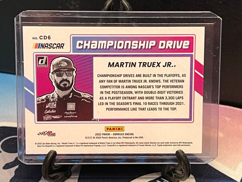2022 Panini Donruss Racing Martin Truex Jr Championship Drive