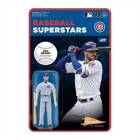 Major League Baseball Modern Kris Bryant (Chicago Cubs) 3 3/4-Inch ReAction Figure - Blogs Hobby Shop