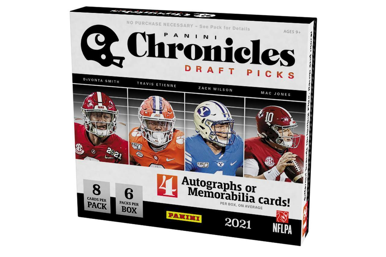 2023 Panini Chronicles Draft Picks Football Hobby Box (6 Packs/8 Cards: 3  Autos, 1 Mem)