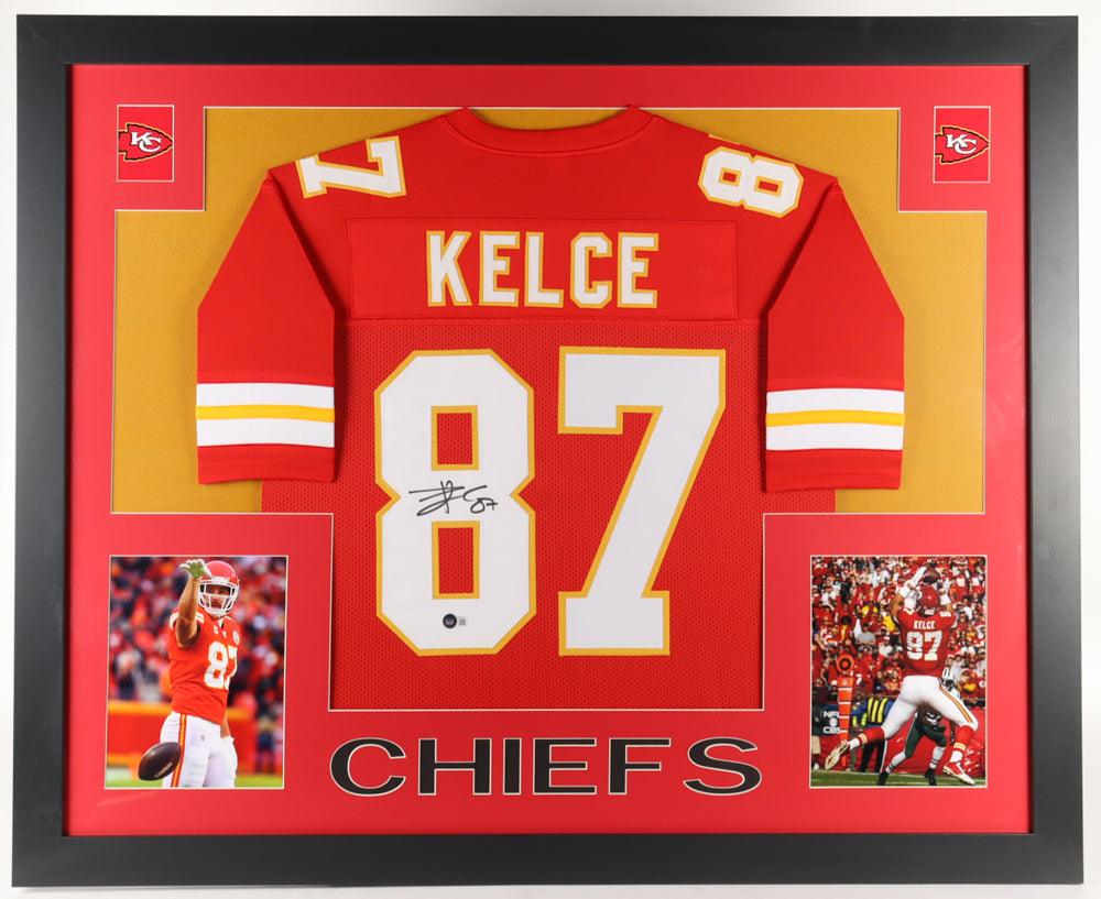 travis kelce autographed jersey