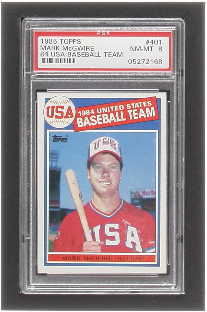 Mark McGwire 1985 Topps #401 OLY RC - PSA 8 – Blogs Hobby Shop