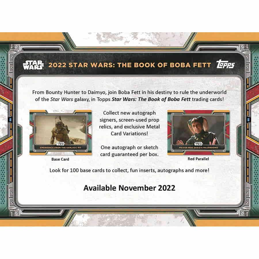 2022 Topps Star Wars Book of Boba Fett Hobby Box – Blogs Hobby Shop