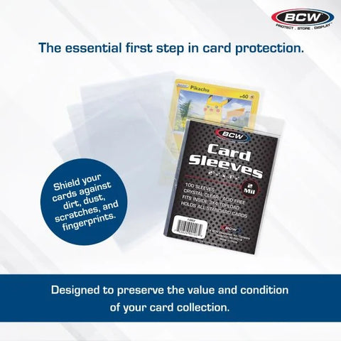 BCW Standard Card Sleeves (500 Count Pack)