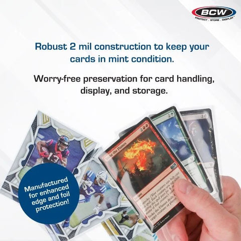 BCW Standard Card Sleeves - 1000 Penny Sleeves - 2-5/8" x 3-5/8"