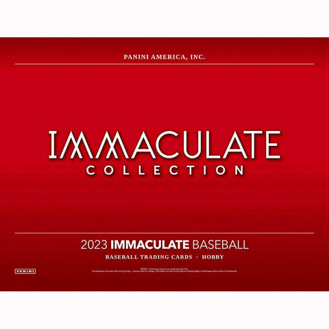 2023 Panini Immaculate Baseball Hobby Box