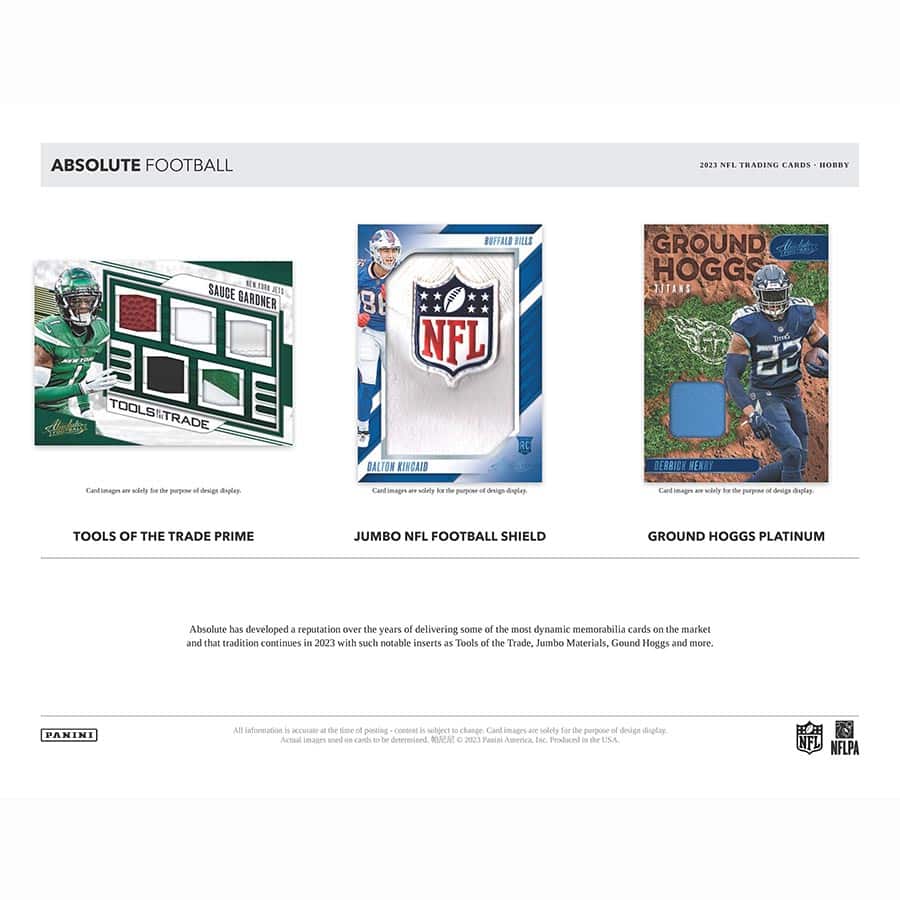 2023 Panini Absolute Football Hobby Box – Blogs Hobby Shop