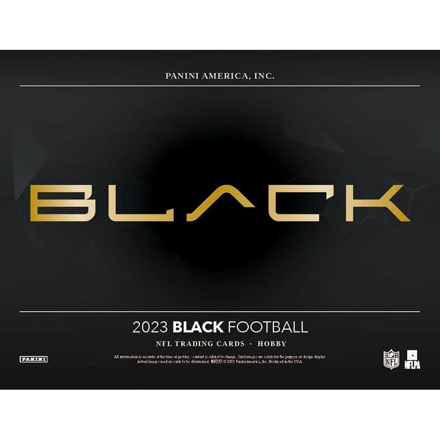 2023 Panini Black Football Hobby Box – Blogs Hobby Shop