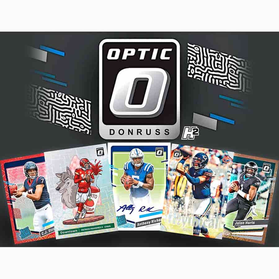 2023 Donruss Optic Football Hobby Hybrid H2 Box – Blogs Hobby Shop