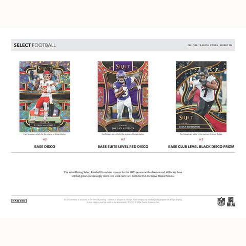 2023 Panini Select Football Hobby Hybrid H2 Box