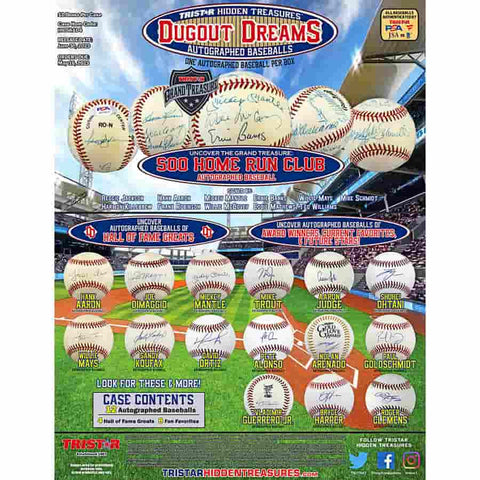 2023 Tristar Hidden Treasures Dugout Dreams Autographed Baseballs