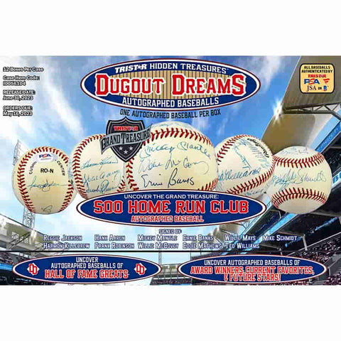 2023 Tristar Hidden Treasures Dugout Dreams Autographed Baseballs