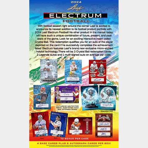 2024 Leaf Electrum Football Hobby Box