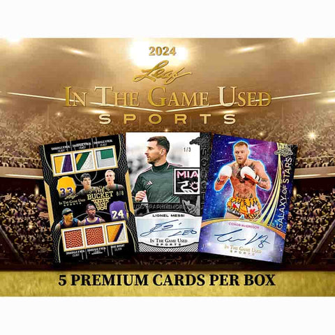 2024 Leaf In The Game Used Sports Hobby Box