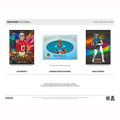 2024 Panini Certified Football Hobby Box