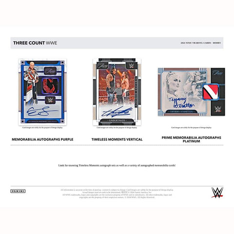 2024 Panini Three Count WWE Hobby Box