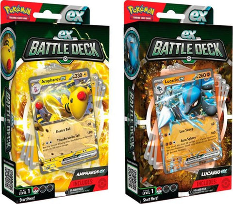 Pokémon - Trading Card Game: Battle Deck - Ampharos/Lucario EX - At Random