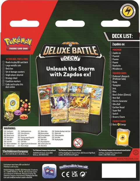 Pokémon - Trading Card Game: Ninetales ex or Zapdos ex Deluxe Battle Deck - At Random