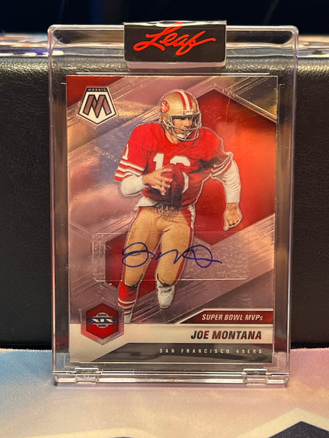 Joe Montana Autographed Mosaic Football Card - Home Jersey