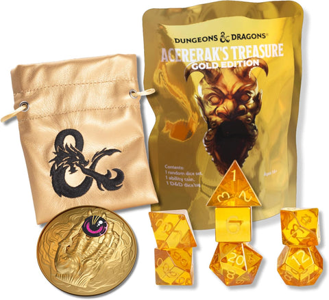 Dungeons & Dragons Acererak's Treasure Gold Edition Dice Pack