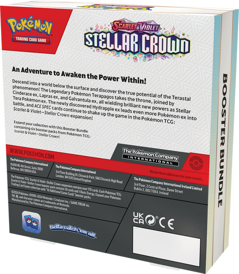 Pokemon TCG: Scarlet & Violet: Stellar Crown Booster Bundle