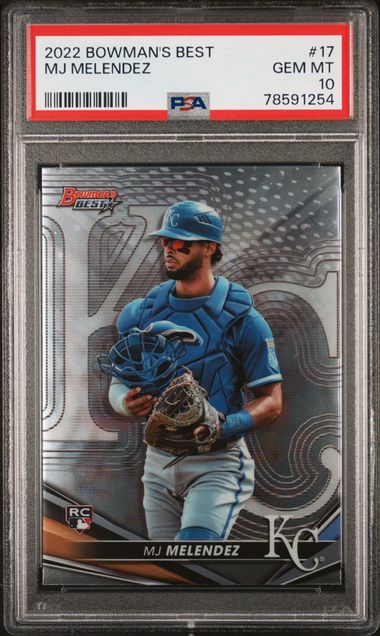 2022 Bowman's Best 17 MJ Melendez	- PSA GEM MINT 10