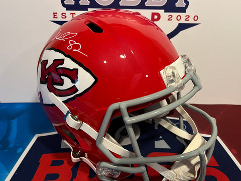 Dante Hall Autographed Kansas City Chiefs Helmet Riddell Replica Full Size Speed Style 1963-1973