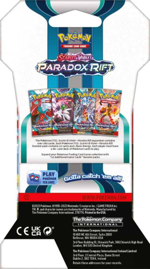 Expansion Overview  Pokémon TCG: Scarlet & Violet—Paradox Rift