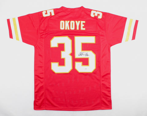 Christian Okoye Signed Jersey (JSA)