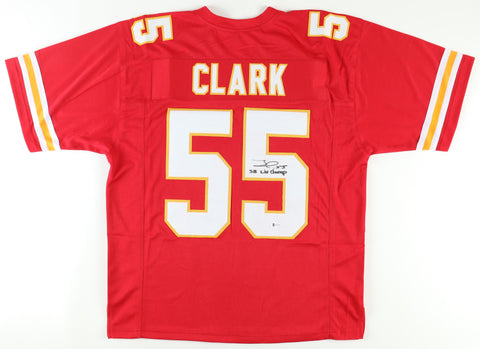 Frank Clark Signed Jersey Inscribed "SB LIV Champ" (Beckett)