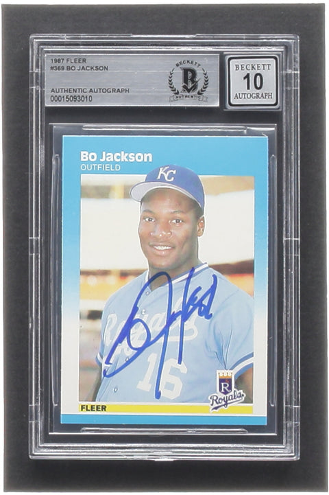 Bo Jackson Autographed Signed Baseball Jersey - Beckett Authentic