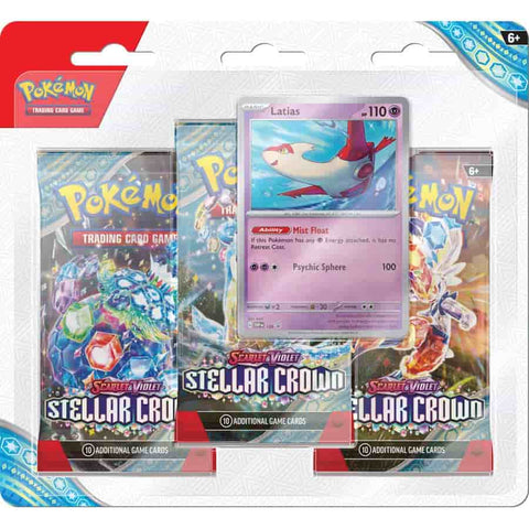 Pokemon TCG: Scarlet & Violet: Stellar Crown Three-Booster Blister