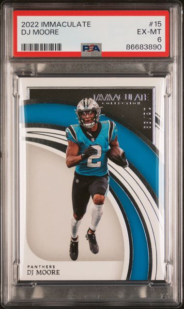 2022 Immaculate #15 DJ Moore - PSA Excellent Mint 6