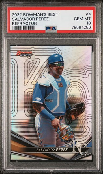 2022 Bowman's Best 4 Salvador Perez PSA 8 – Blogs Hobby Shop