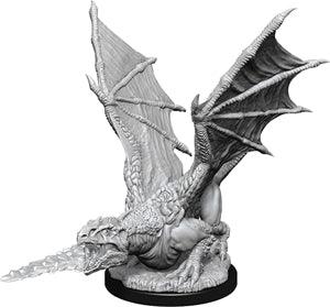 Dungeons & Dragons Nolzur`s Marvelous Unpainted Miniatures: W19 White Dragon Wyrmling - Blogs Hobby Shop