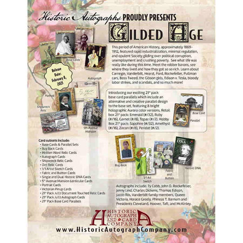 2023 Historic Autographs Gilded Age Factory Set - Blogs Hobby Shop
