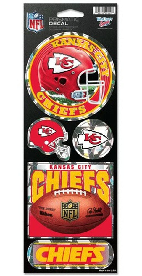 Kansas City Chiefs Stickers Prismatic - Blogs Hobby Shop