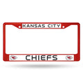 Kansas City Chiefs License Plate Frame Metal Red - Blogs Hobby Shop