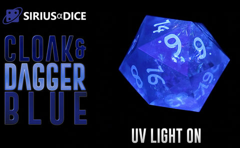 Dice Set - Blue Cloak & Dagger - Blogs Hobby Shop