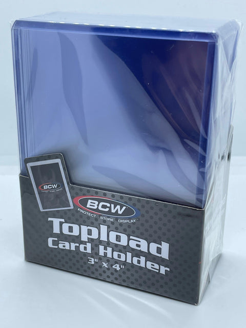 BCW 3" X 4" Clear Regular Toploader - Pack of 25 - Blogs Hobby Shop