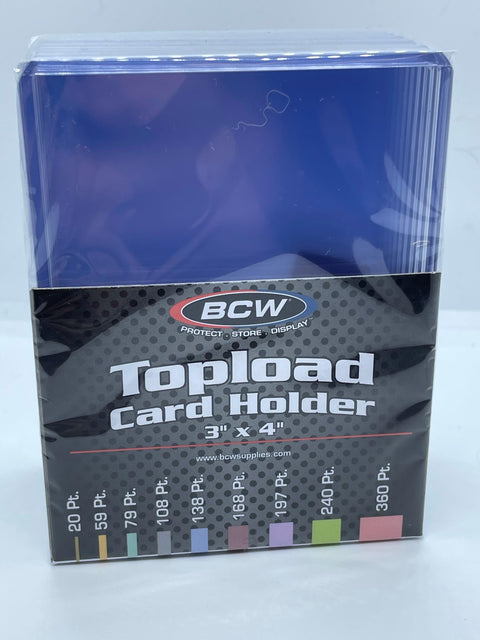 BCW Thick Card Topload Holder - 138 PT. - Pack of 10 - Blogs Hobby Shop