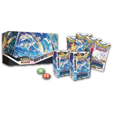 POKEMON TCG: SWORD AND SHIELD SILVER TEMPEST BUILD AND BATTLE STADIUM - Blogs Hobby Shop