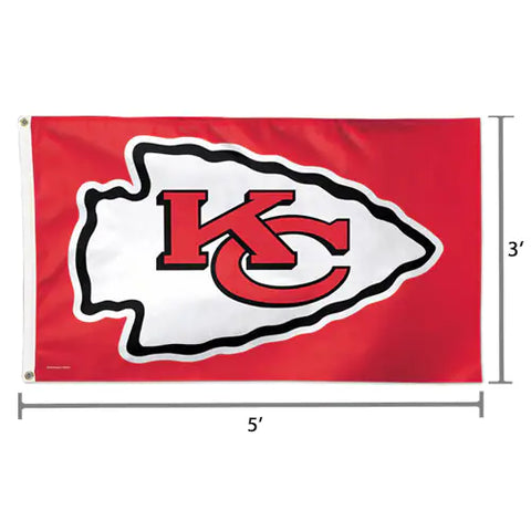 Kansas City Chiefs WinCraft Deluxe 3' x 5' Flag - Blogs Hobby Shop